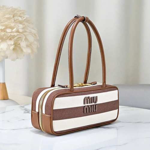 Miu striped canvas - miu,